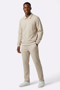 Waffle Knit Casual Set-sets > casual set-Laventaire-Beige-S-Laventaire