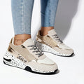 Walking Lace-Up Sneakers-footwear > sneakers > walking sneakers-Laventaire-Gold-35-Laventaire