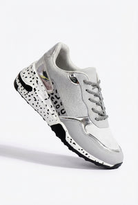 Walking Lace-Up Sneakers-footwear > sneakers > walking sneakers-Laventaire-Silver-35-Laventaire