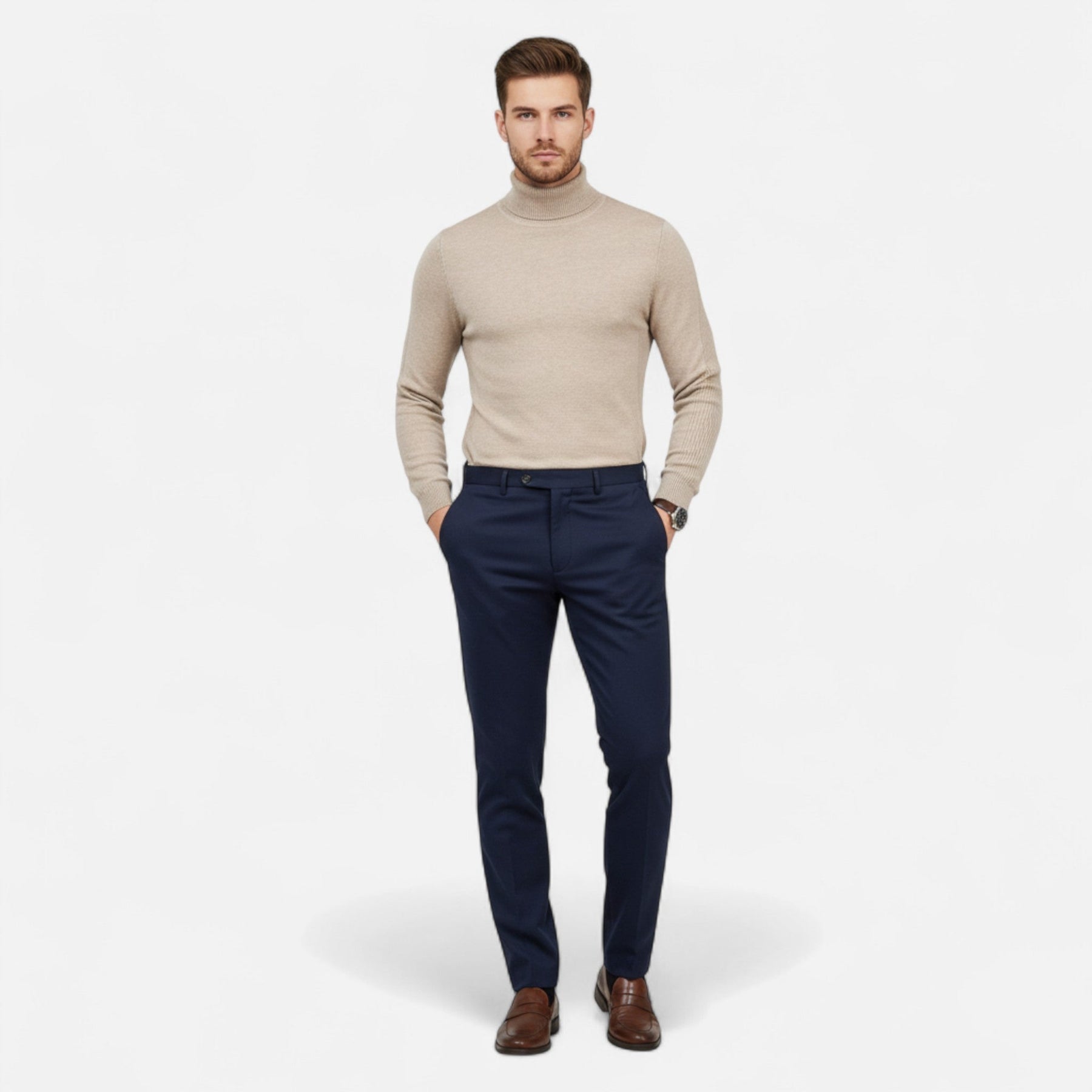 Warm Turtleneck Sweater-sweaters > turtleneck sweater-Laventaire-Laventaire
