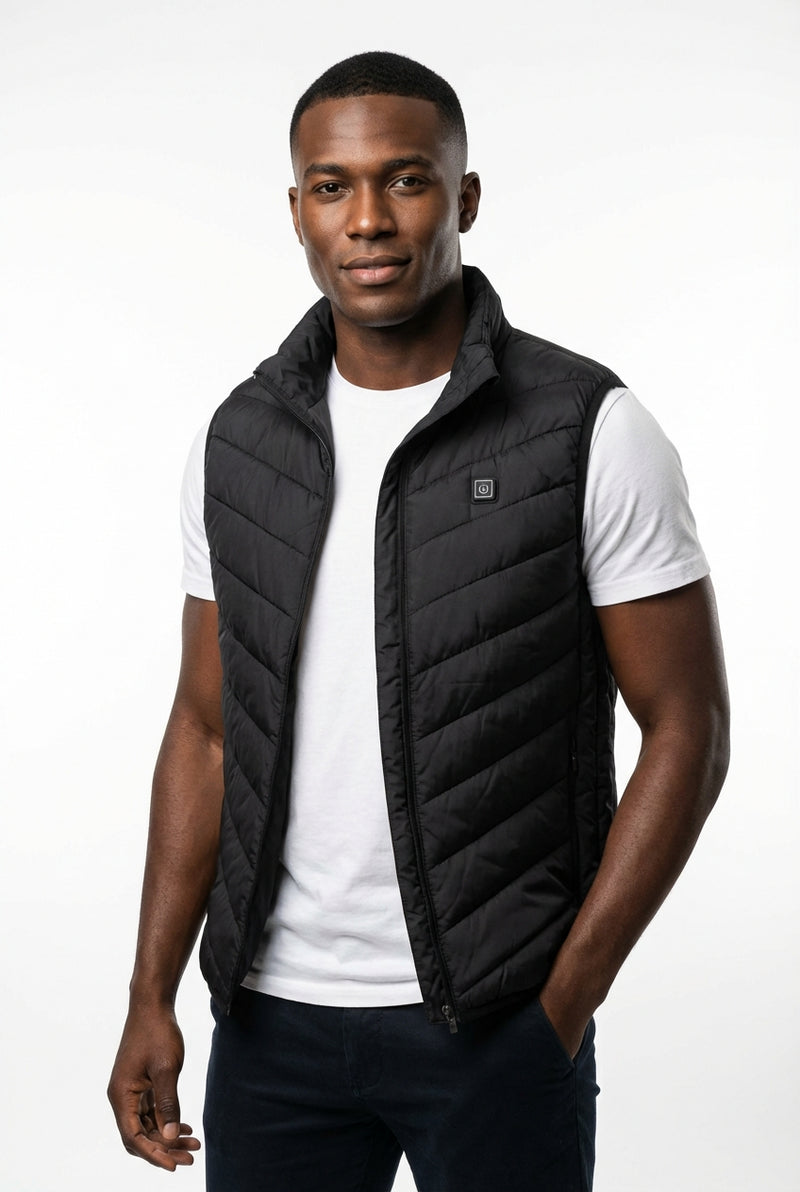 Warm Winter Vest-outerwear > vests > warm vests-Laventaire-Black-S-Laventaire