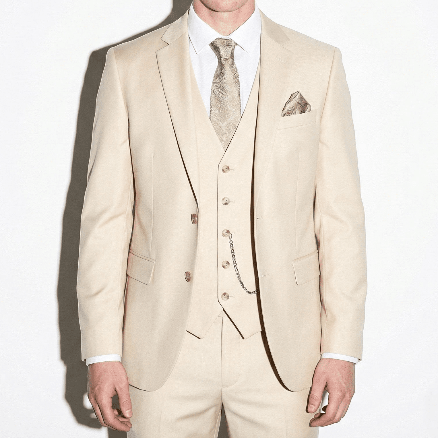 Wedding Suit Set-suits > formal suit set-Laventaire-Beige-S-Laventaire