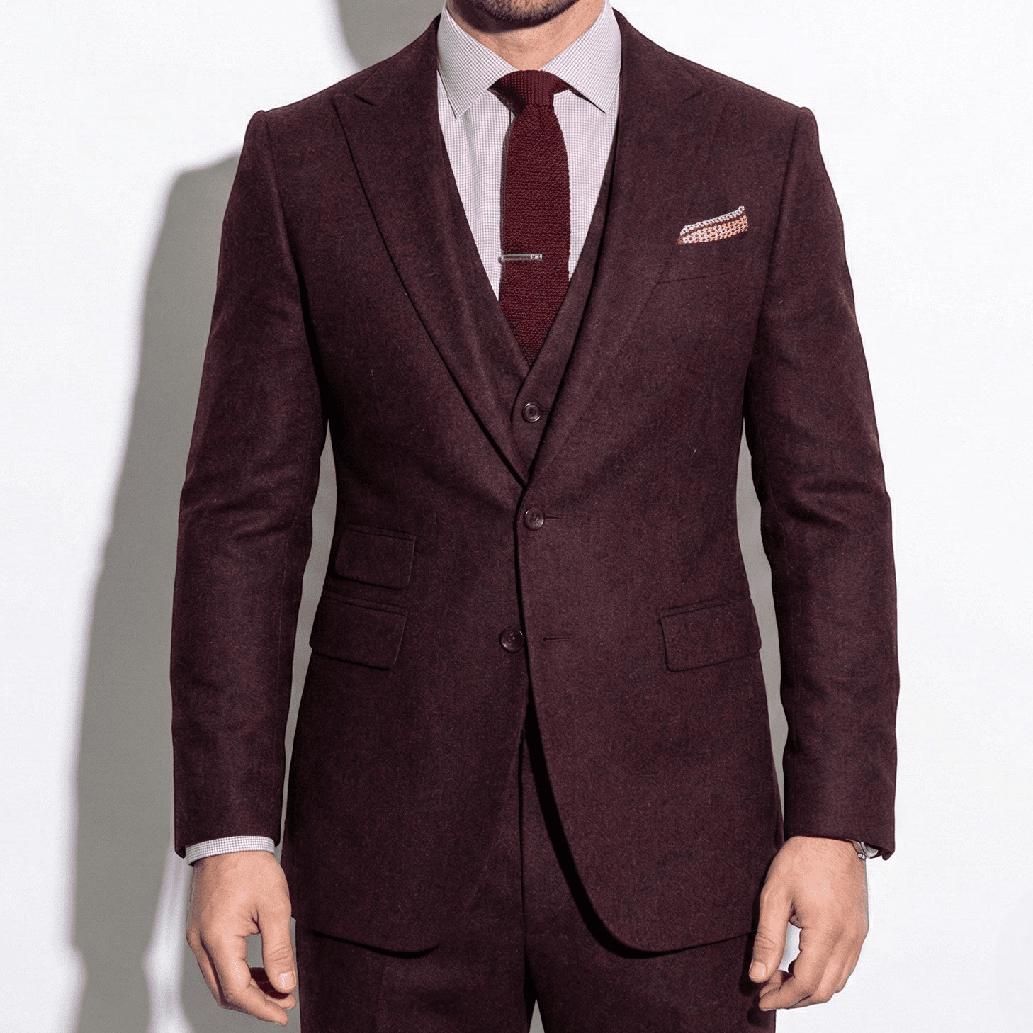 Wedding Suit Set-suits > formal suit set-Laventaire-Burgundy-S-Laventaire