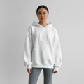 White Pullover Star Hoodie-hoodies > relaxed fit hoodie-Laventaire-Laventaire