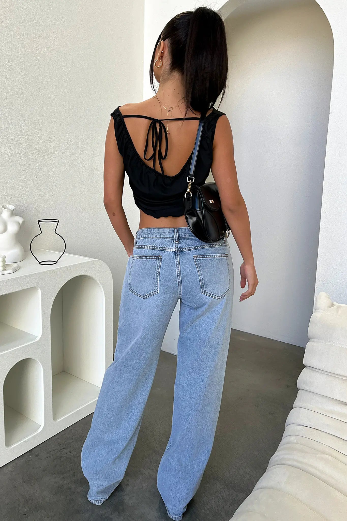 Wide Leg Baggy Jeans-jeans > wide leg jeans-Laventaire-Laventaire