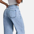 Wide Leg Casual Trousers-trousers > wide leg trousers-Laventaire-Laventaire
