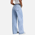 Wide Leg Casual Trousers-trousers > wide leg trousers-Laventaire-Laventaire