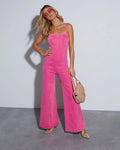 Wide Leg Denim Jumpsuit-jumpsuits > denim jumpsuit-Laventaire-Laventaire