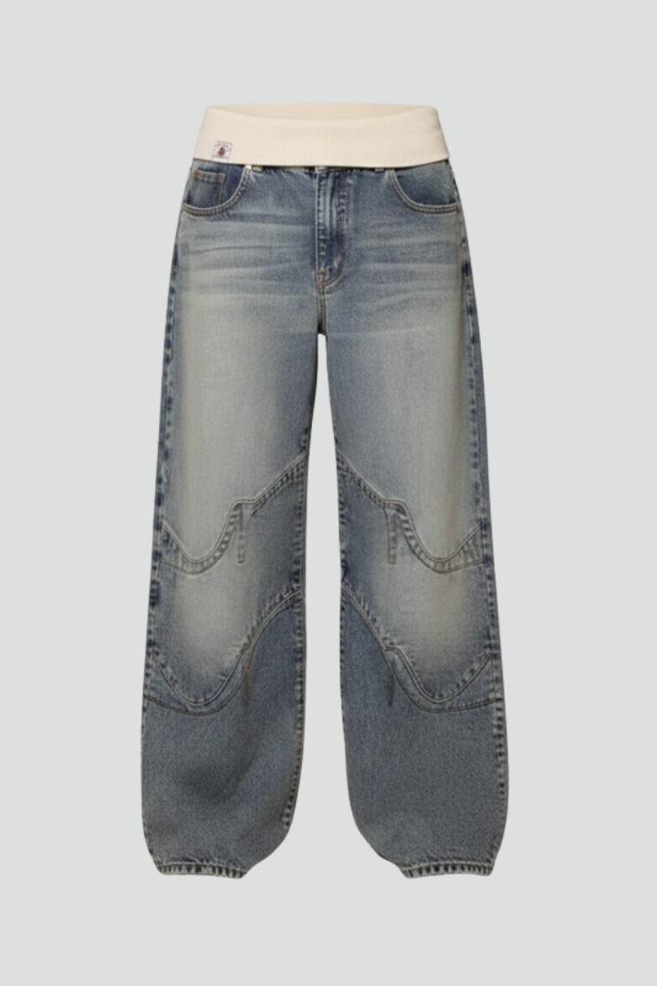 Wide Leg Fit Trousers-trousers > wide leg trousers-Laventaire-Laventaire