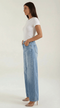 Wide Leg High Rise Jeans-pants > jeans > wide leg jeans-Laventaire-Laventaire