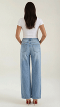 Wide Leg High Rise Jeans-pants > jeans > wide leg jeans-Laventaire-Laventaire