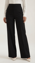 Wide Leg High Rise Trousers-trousers > wide leg trousers-Laventaire-Laventaire