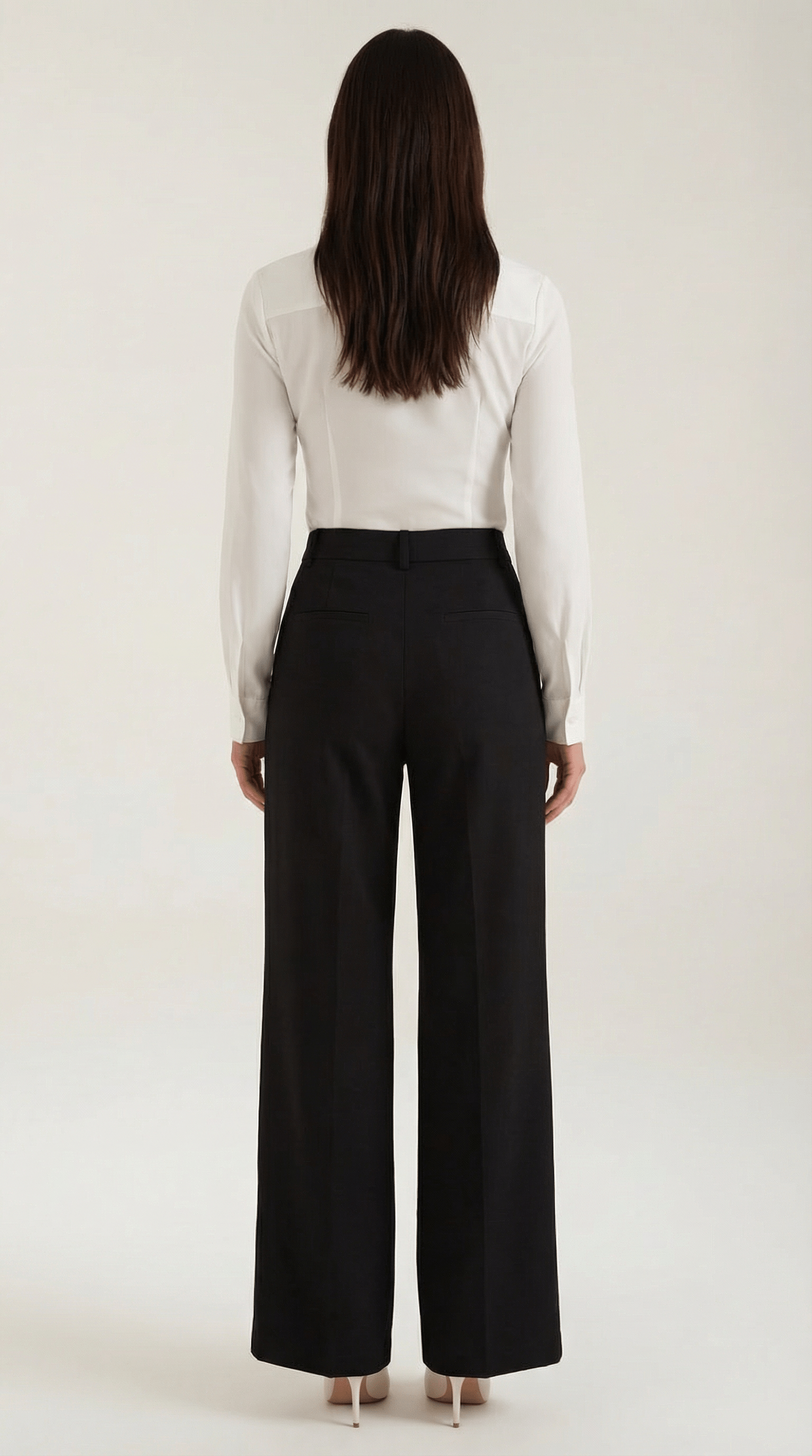 Wide Leg High Rise Trousers-trousers > wide leg trousers-Laventaire-Laventaire