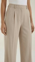 Wide Leg High Waist Trousers-trousers > wide leg trousers-Laventaire-Laventaire