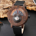 Wooden Analog Watch-accessories > watches > analog watches-Laventaire-Black-One Size-Laventaire