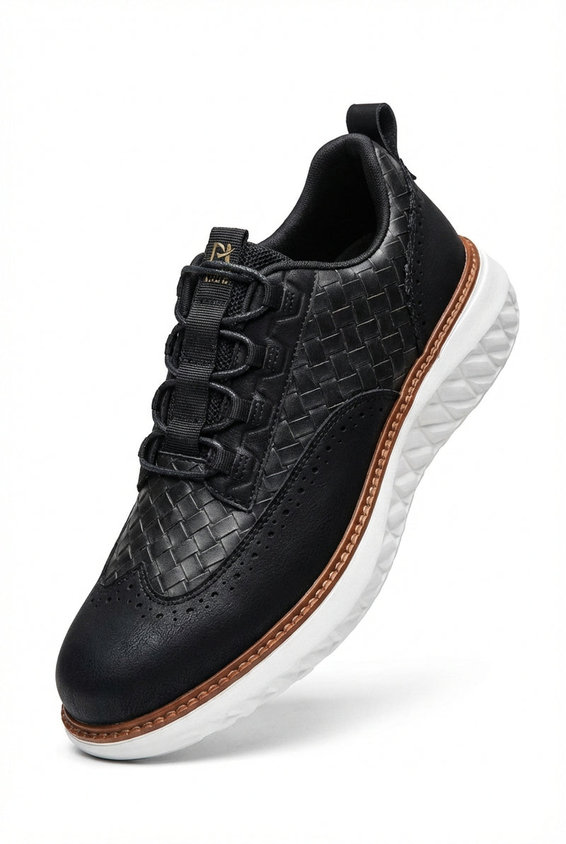 Woven Casual Shoes-footwear > casual shoes-Laventaire-Black-35-Laventaire