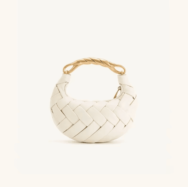Woven Handbag Crossbody Chic-handbags > crossbody handbags-Laventaire-Cream-One Size-Laventaire