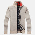 Zip Front Cardigan-cardigans > zip front cardigan-Laventaire-Laventaire