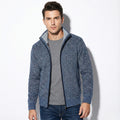 Zip Front Cardigan-cardigans > zip front cardigan-Laventaire-Light Blue-M-Laventaire