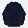 Zipper Semi Turtleneck Sweater-sweaters > turtleneck sweater-Laventaire-Laventaire