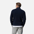 Zipper Semi Turtleneck Sweater-sweaters > turtleneck sweater-Laventaire-Laventaire
