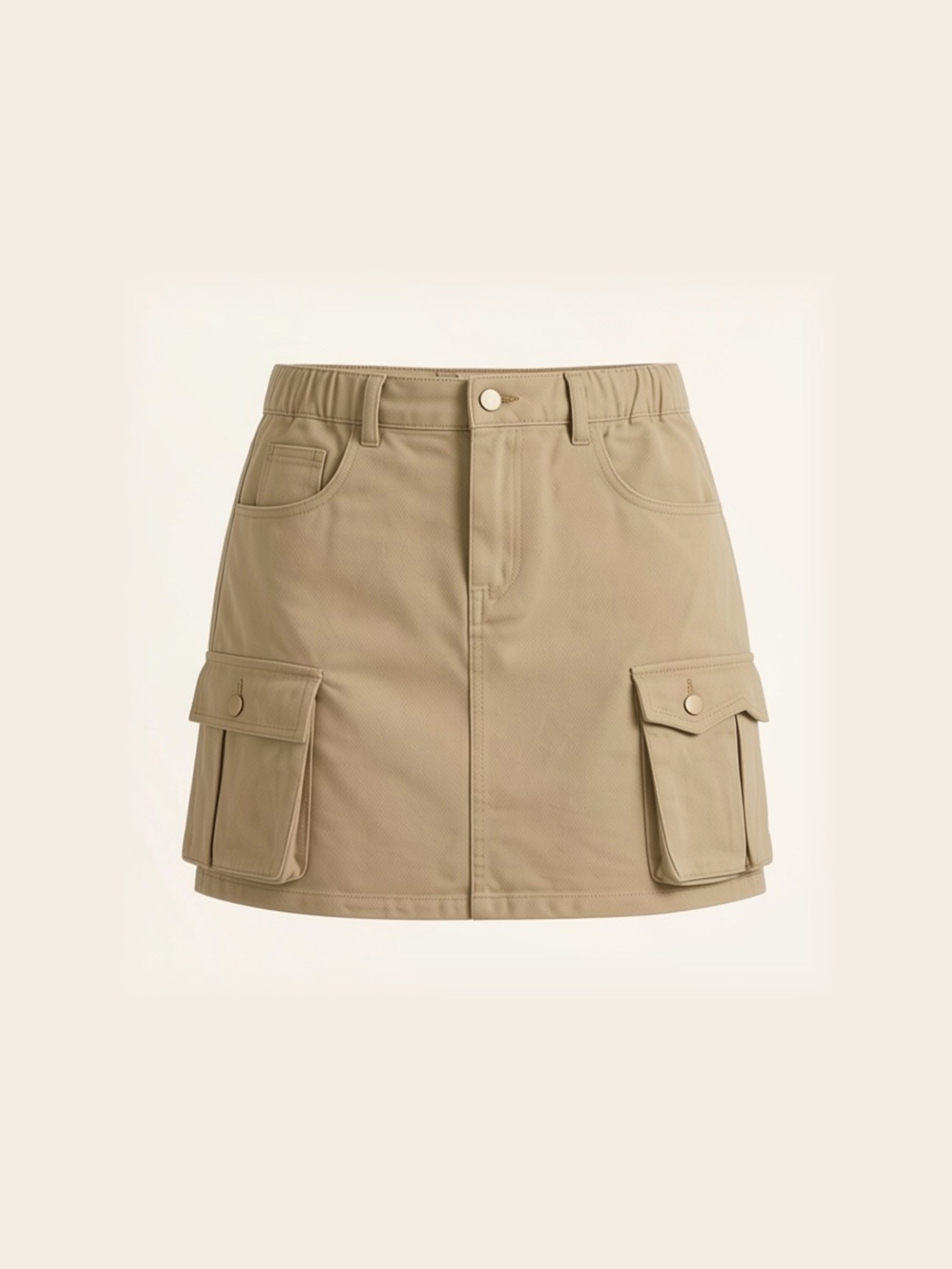 A-Line Cargo Mini Skirt