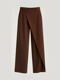 Asymmetrical Wide Leg Trousers