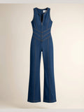 Casual Fit Denim Jumpsuit