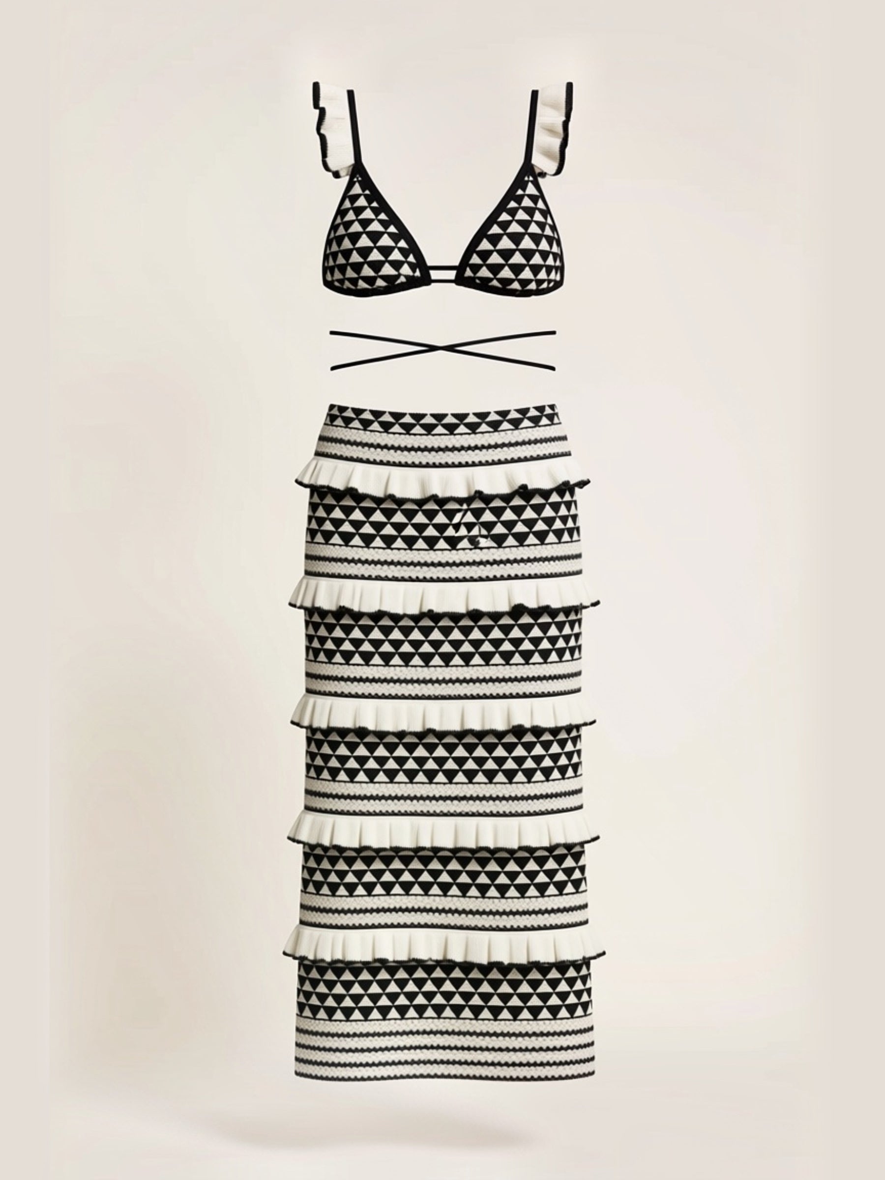 Co-ord Stylish Ruffle Skirt